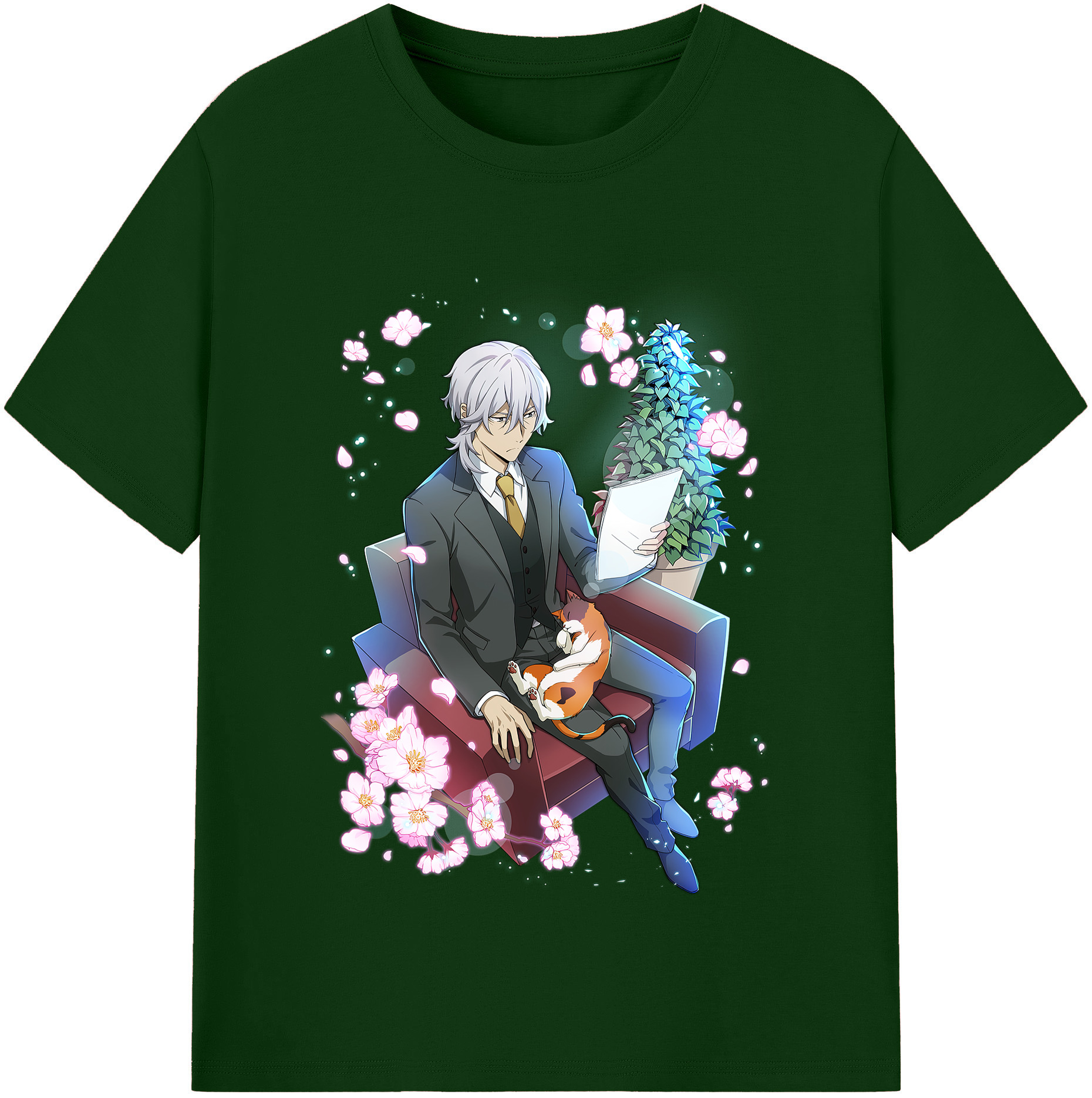 （画像用） 文豪ストレイドッグス Bungo Stray Dogs 綿100％半袖Tシャツ（フロントプリント）